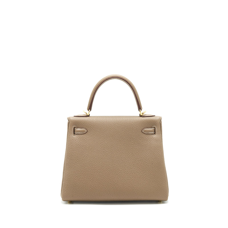 Hermes Kelly 25 Togo Etoupe GHW stamp Z