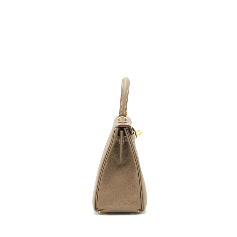 Hermes Kelly 25 Togo Etoupe GHW stamp Z