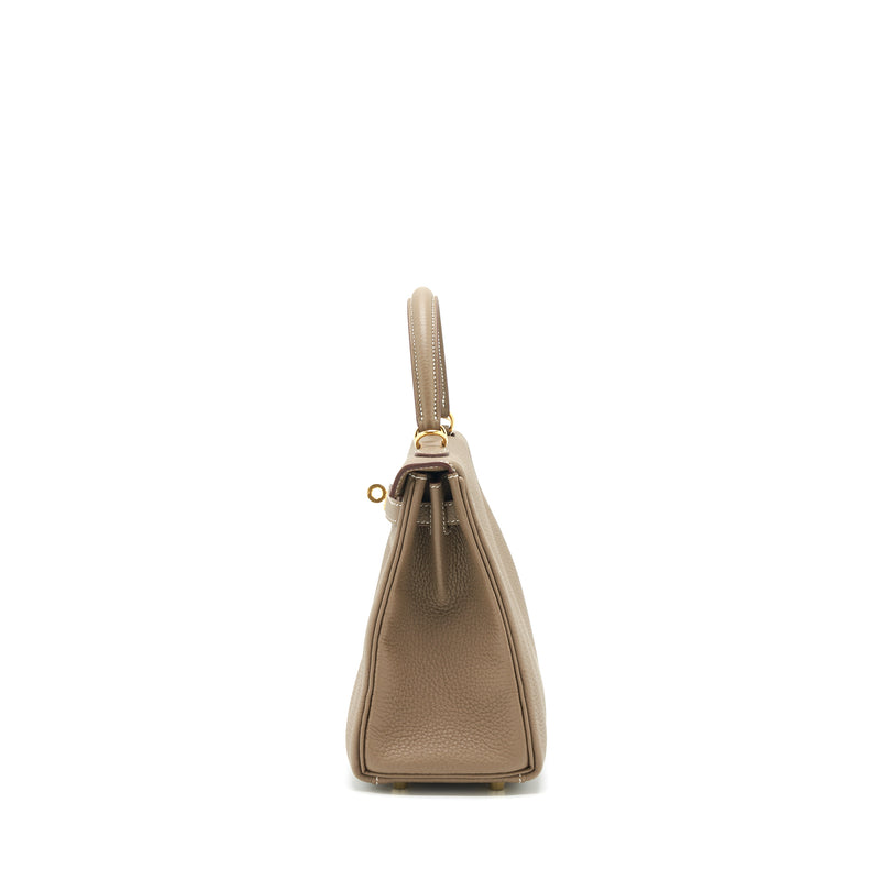 Hermes Kelly 25 Togo Etoupe GHW stamp Z
