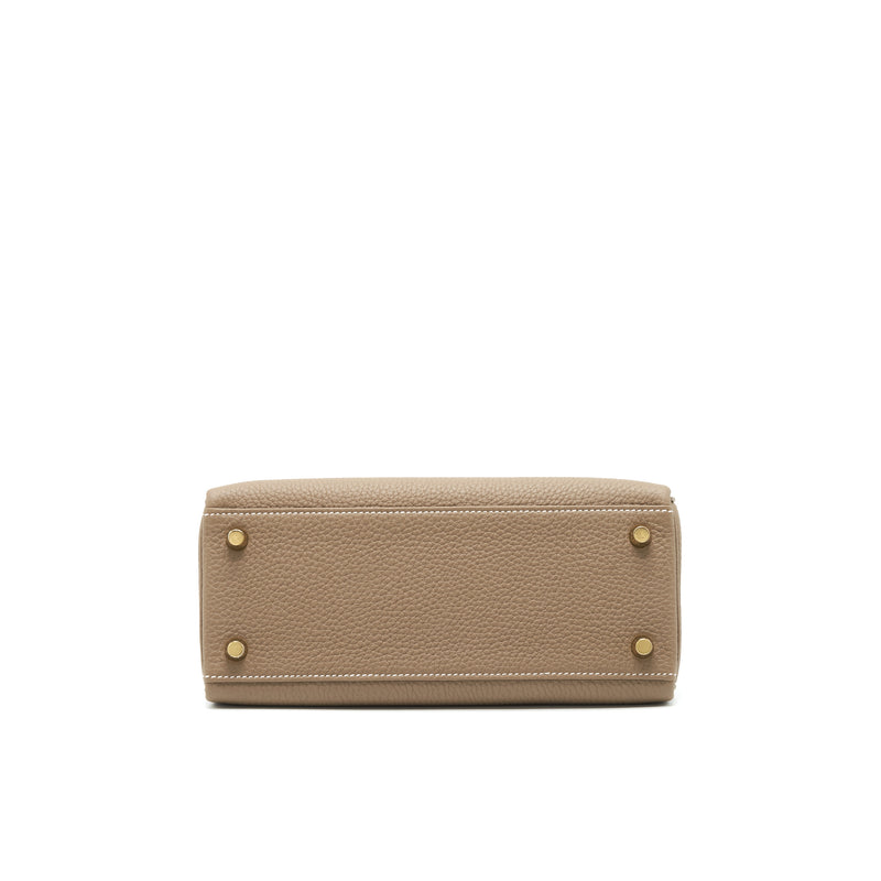 Hermes Kelly 25 Togo Etoupe GHW stamp Z