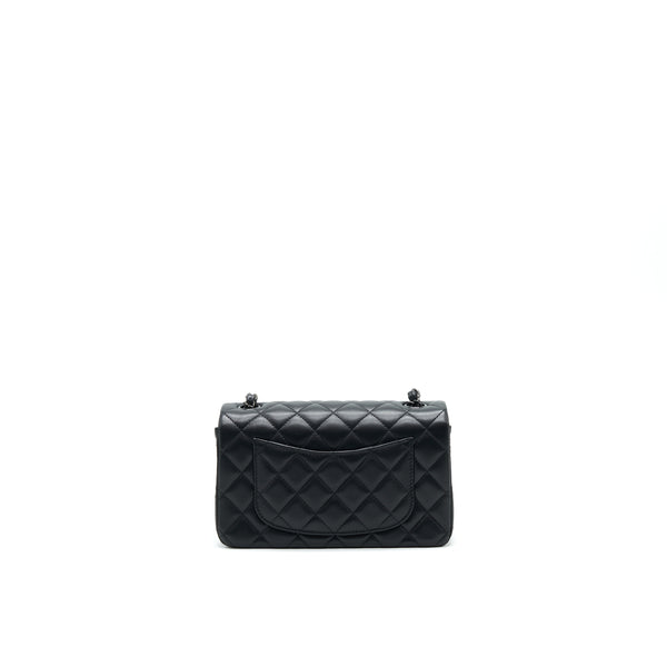 Chanel Mini Rectangular Lambskin black so black