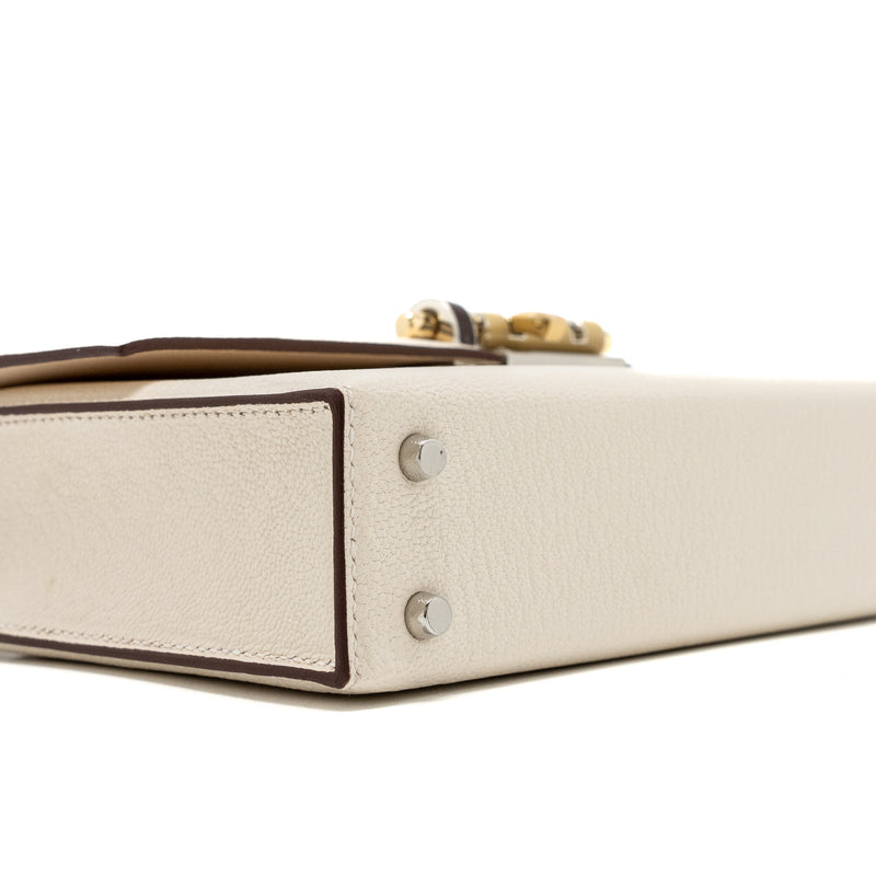 Hermes Mini Verrou Chevre Mysore Nata Havane/Chai/Etoupe Hardware Stamp U