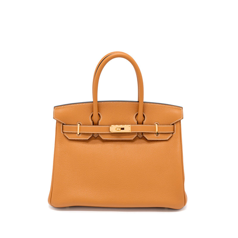 Hermes Birkin 30 Novillo 1H Toffee GHW Stamp D