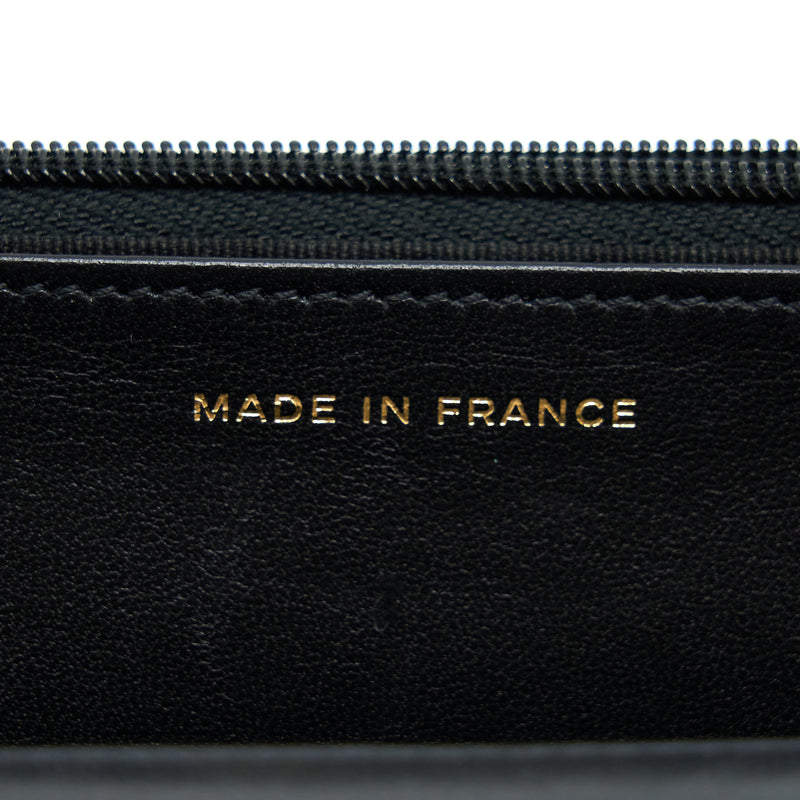 Chanel Coco Charm Wallet On Chain Lambskin Black LGHW
