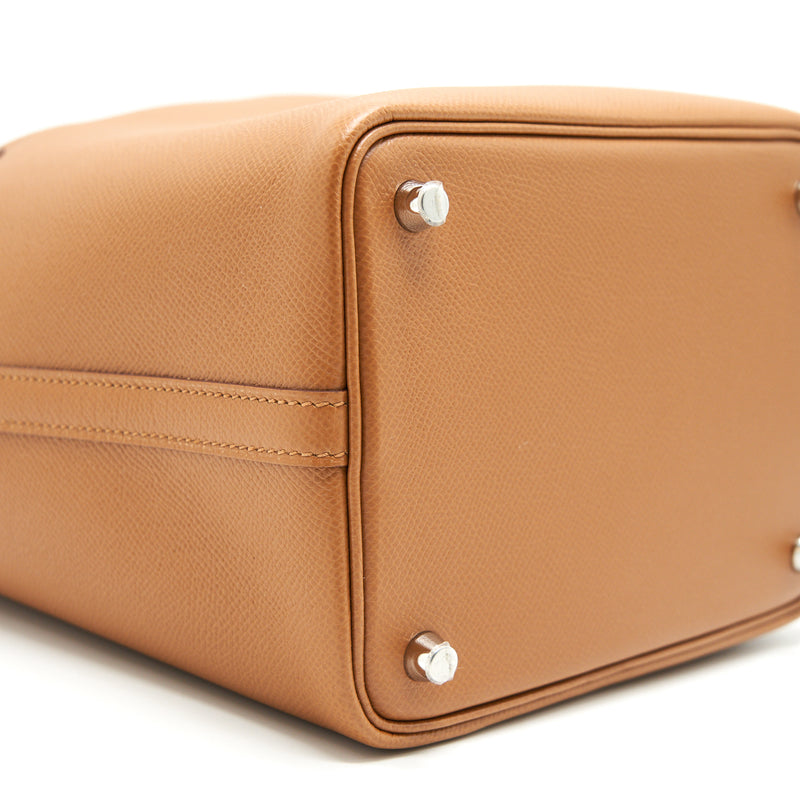 Hermes Picotin18 Lock Bag Gold / Bleu De Nord/ Rouge H Epsom SHW