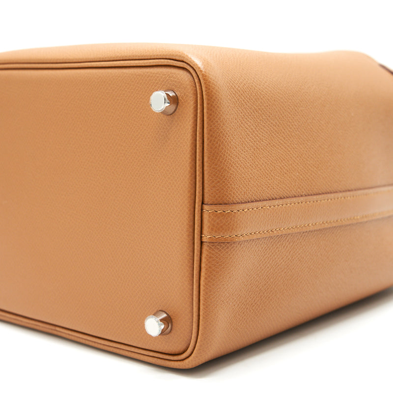 Hermes Picotin18 Lock Bag Gold / Bleu De Nord/ Rouge H Epsom SHW