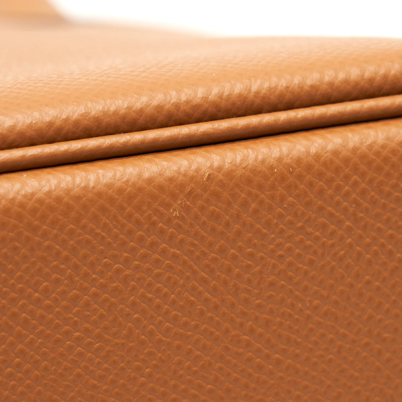 Hermes Bolide 27 Epsom Gold GHW Stamp Z