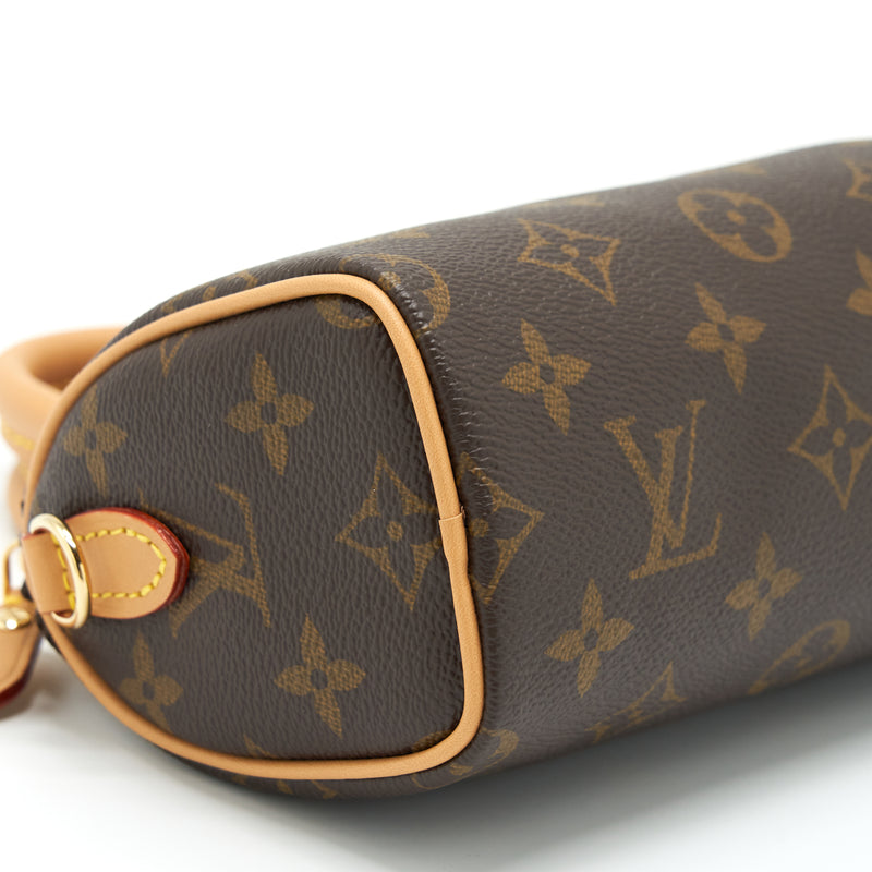 Louis Vuitton Nano Speedy New Version Monogram Canvas GHW