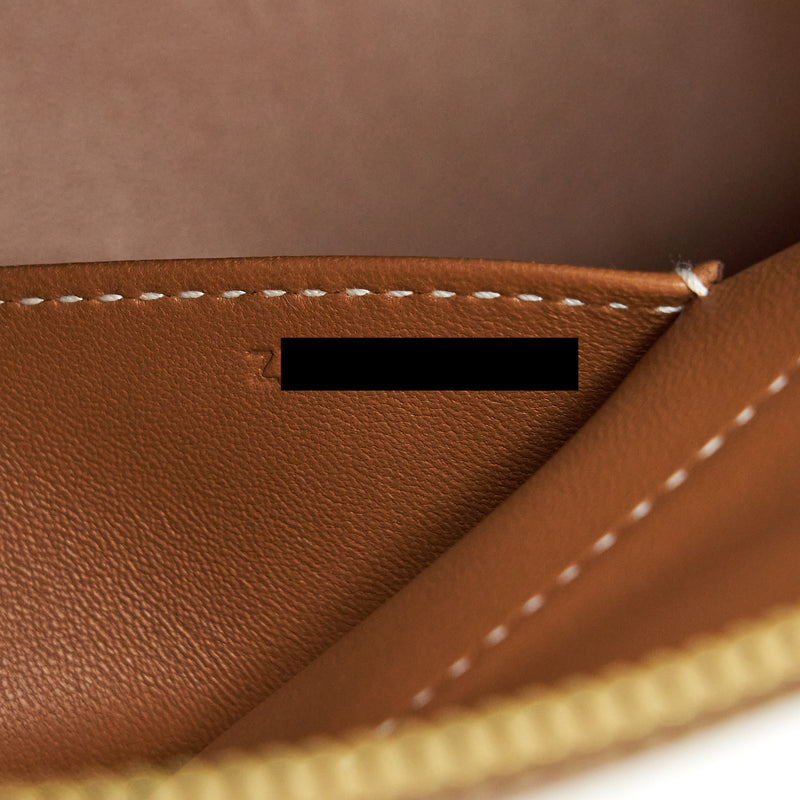Hermes Bolide 27 Epsom Gold GHW Stamp Z