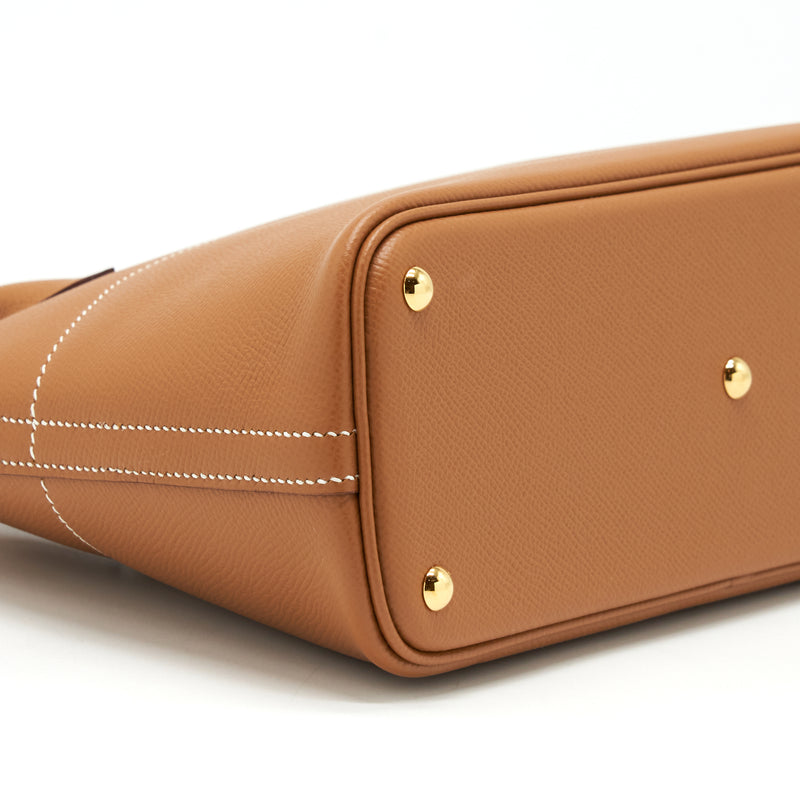 Hermes Bolide 27 Epsom Gold GHW Stamp Z