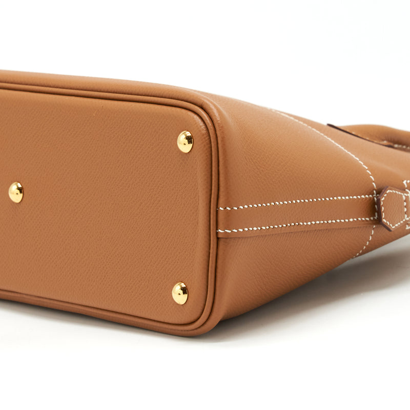 Hermes Bolide 27 Epsom Gold GHW Stamp Z
