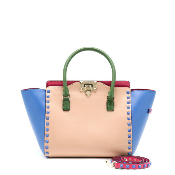 Valentino Rockstud Pagota Bag Multicolour GHW