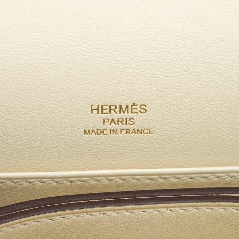 Hermes Mini Roulis Swift Nata LGHW Stamp Z