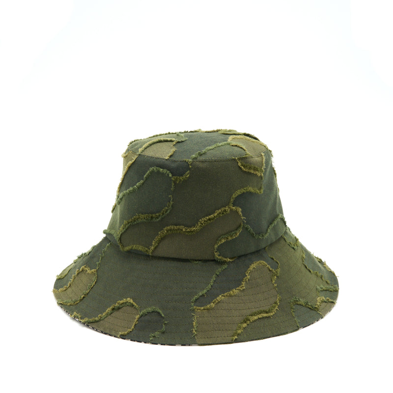 Dior Size 57 Camouflage Oblique Bucket Hat
