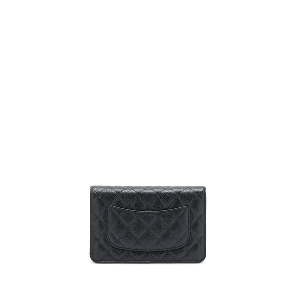 Chanel Classic Wallet On Chain Caviar Black GHW (Microchip)
