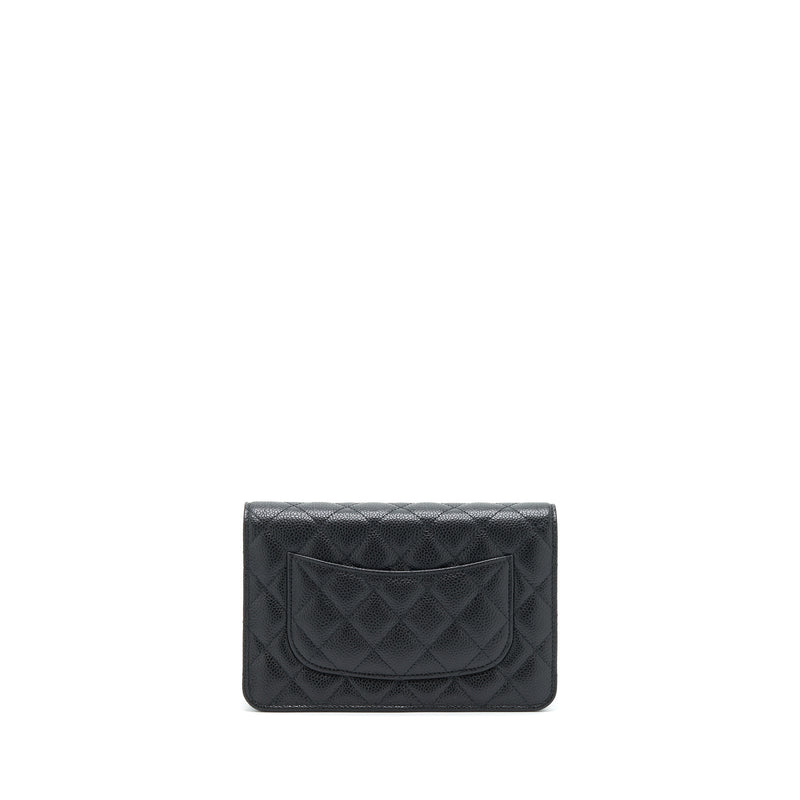 Chanel Classic Wallet On Chain Caviar Black GHW (Microchip)