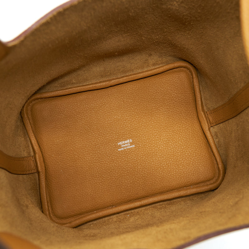 Hermes Picotin 18 Lock Bag Taurillon Maurice Sesame SHW Stamp Y