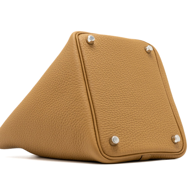 Hermes Picotin 18 Clemence Biscuit SHW Stamp U