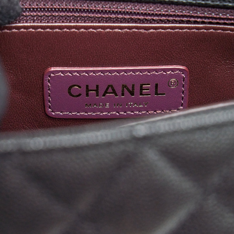 Chanel Small Coco Handle Caviar Black LGHW (Microchip)