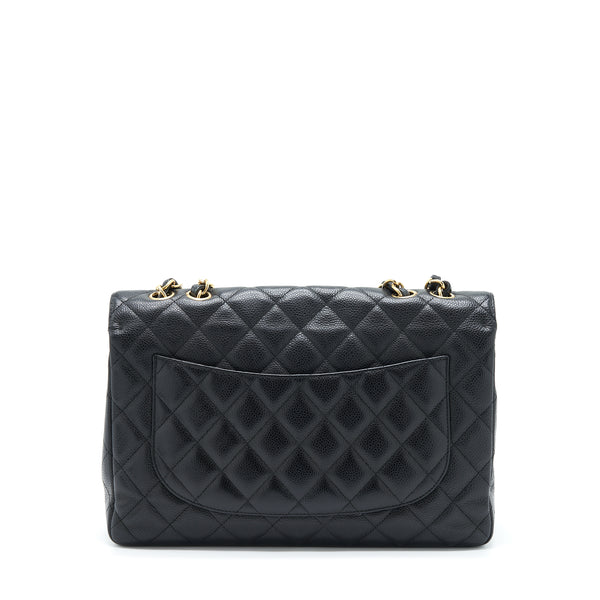 Chanel Jumbo Single Flap Bag Caviar Black GHW