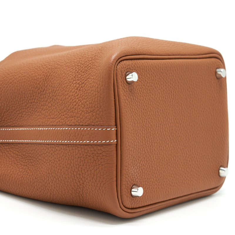Hermes Picotin 18 Clemence Gold SHW Stamp Z