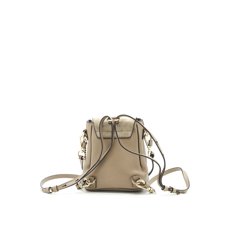 chloe mini faye backpack grey Chloe Mini Faye Backpack Light Grey