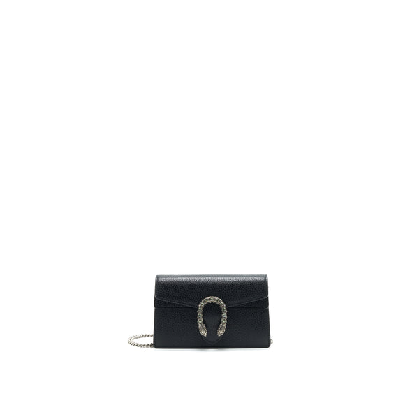 Gucci Super mini Dionysus Bag Black with SHW