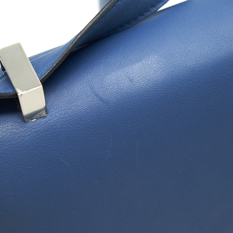 Hermes Constance 24 Swift R2 Blue Agate SHW Stamp X