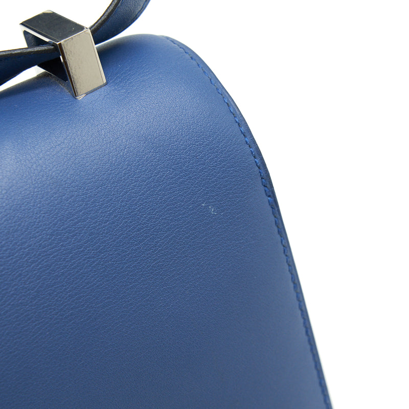 Hermes Constance 24 Swift R2 Blue Agate SHW Stamp X