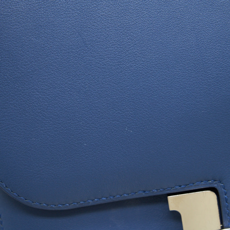 Hermes Constance 24 Swift R2 Blue Agate SHW Stamp X