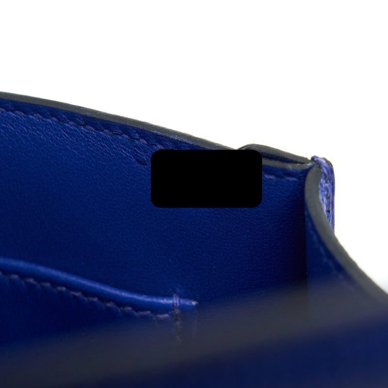 Hermes Mini Verrou Bag Chevre Mysore 7T Bleu Electric SHW Stamp C