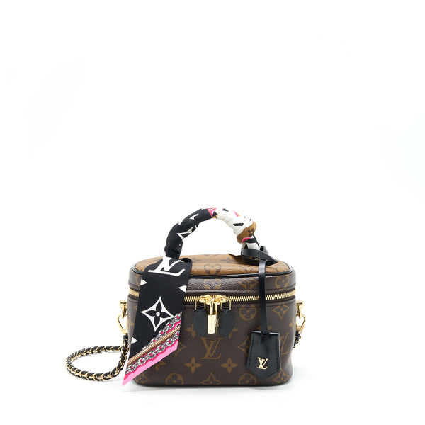Louis Vuitton Vanity PM Monogram Canvas year 2021 With An Extra Twilly