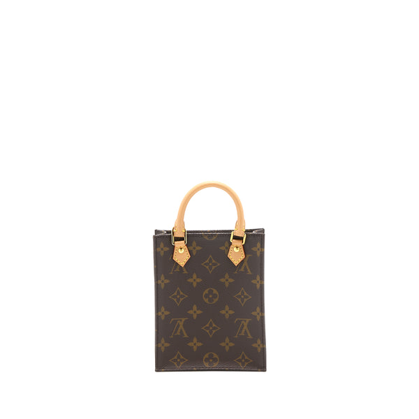 Louis Vuitton Petit Sac Plat Monogram Canvas GHW (New version)