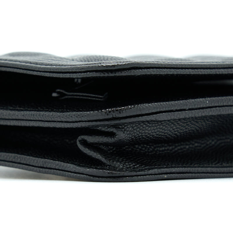 Chanel Boy Wallet On Chain Caviar Black LGHW