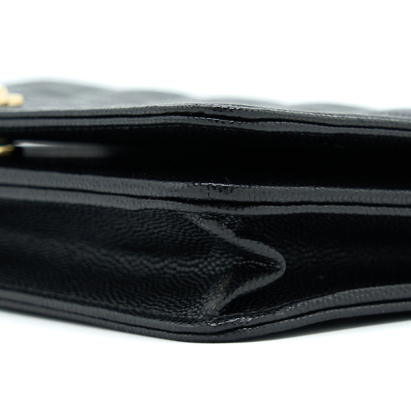 Chanel Boy Wallet On Chain Caviar Black LGHW