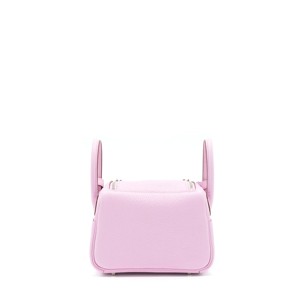 Hermes Mini Lindy Clemence X9 Mauve Sylvestre SHW Stamp U