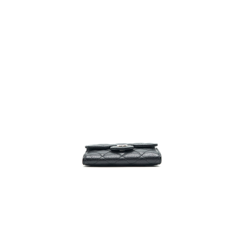 Chanel Black Caviar Classic Flap Chain Card Holder Q6A3WI0FKB002