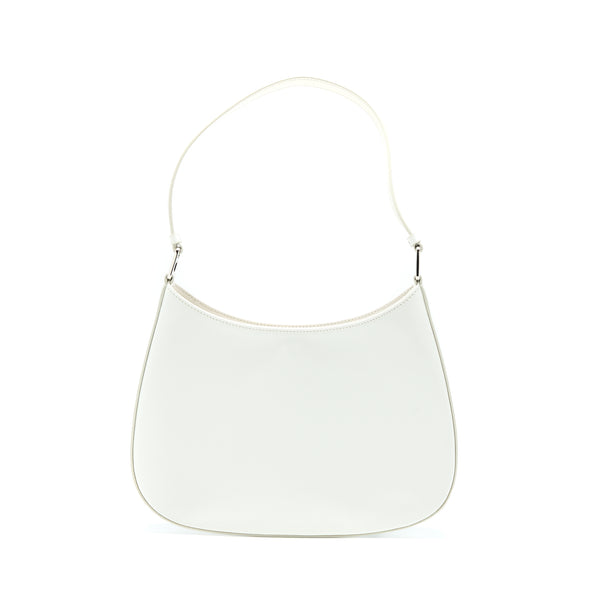 Prada Cleo Bag Calfskin White SHW