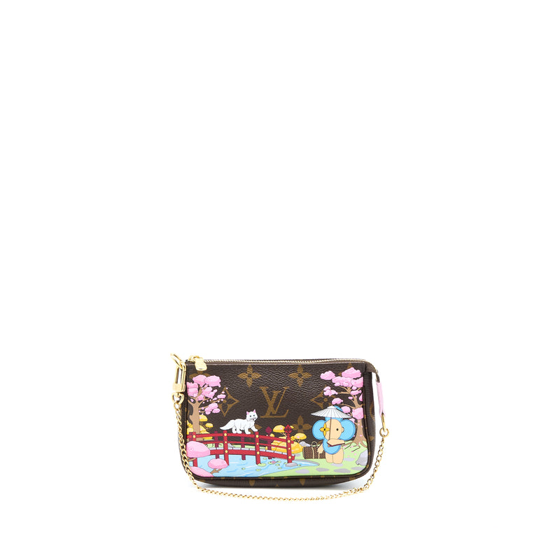 Louis Vuitton Mini Pochette Accessories Christmas Limited Edition Mono