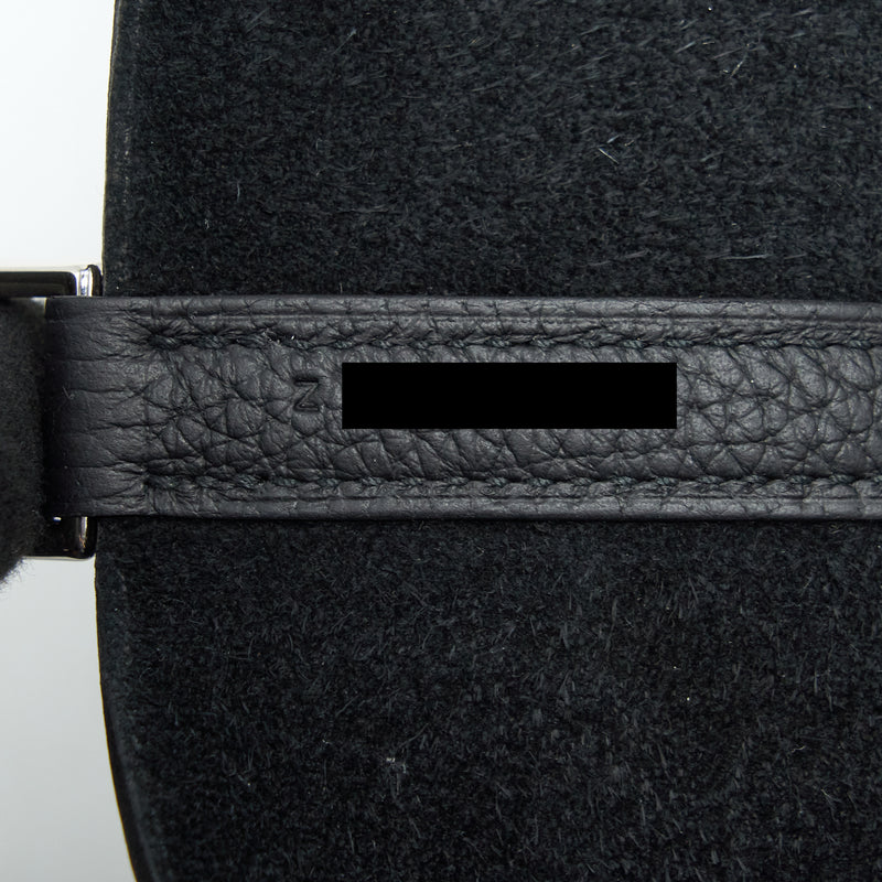 Hermes Picotin 22 Lock Bag Clemence Black SHW Stamp Z