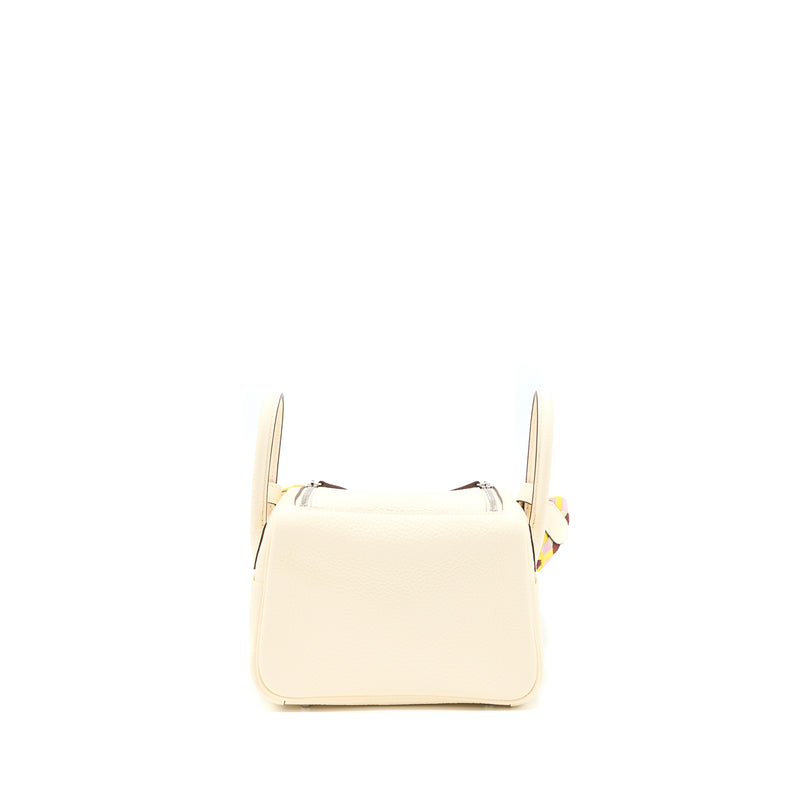 Hermes Mini Lindy Clemence Nata Multicolour Strap SHW Stamp U