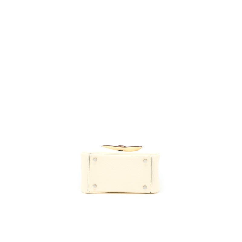 Hermes Mini Lindy Clemence Nata Multicolour Strap SHW Stamp U