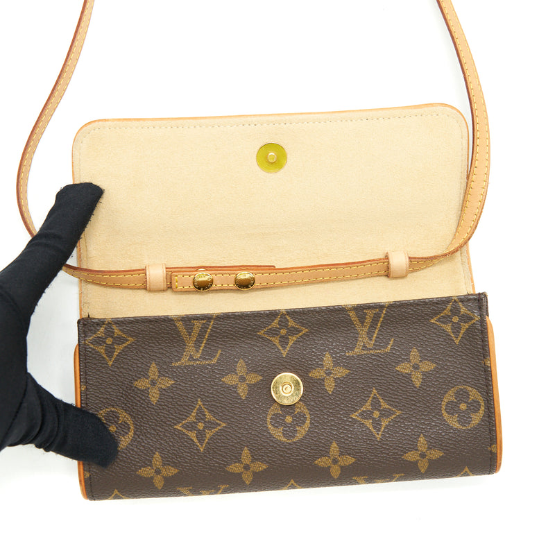 Shopbop Archive Louis Vuitton Pochette Twin Pm Crossbody Bag, Monogram
