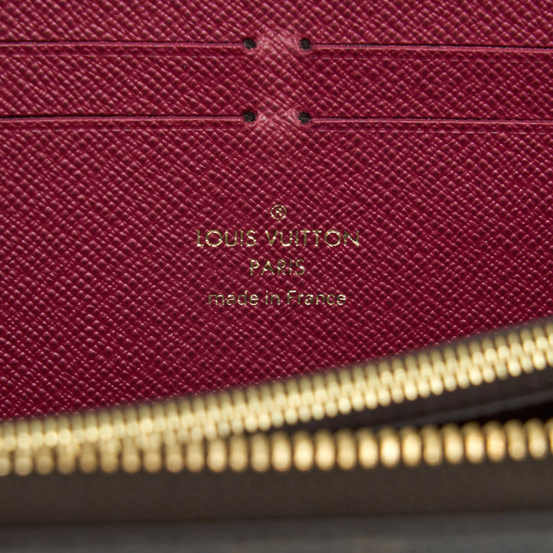 Louis Vuitton Clemence Long Wallet Monogram Canvas Fuchsia