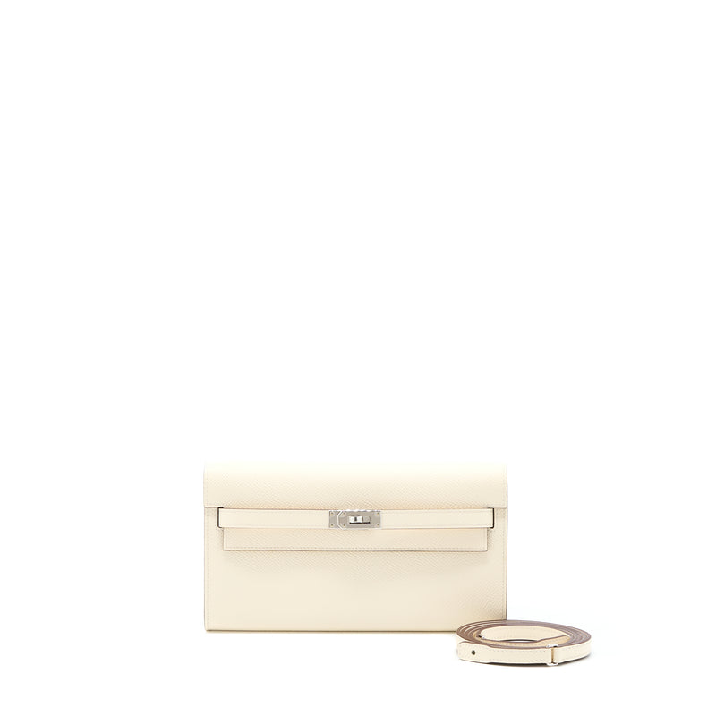 Hermes Kelly to Go Epsom Nata/Jaune Poussin SHW Stamp U