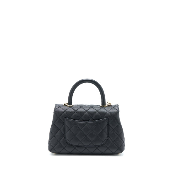 Chanel Small Coco Handle Caviar Black LGHW