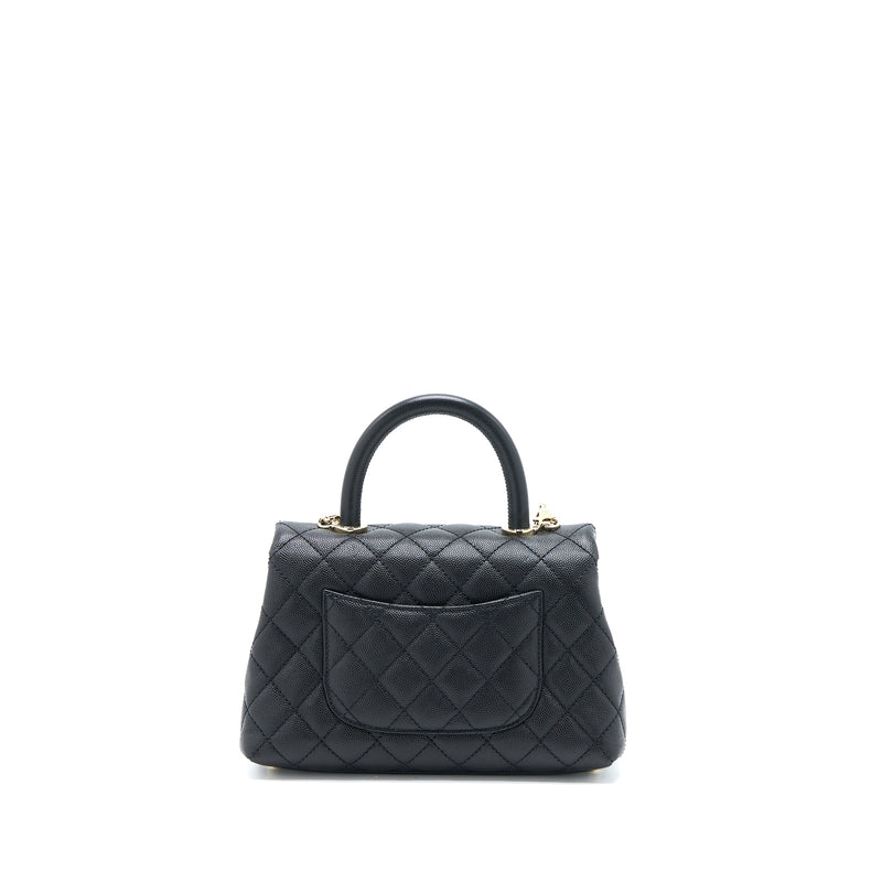 Chanel Small Coco Handle Caviar Black LGHW