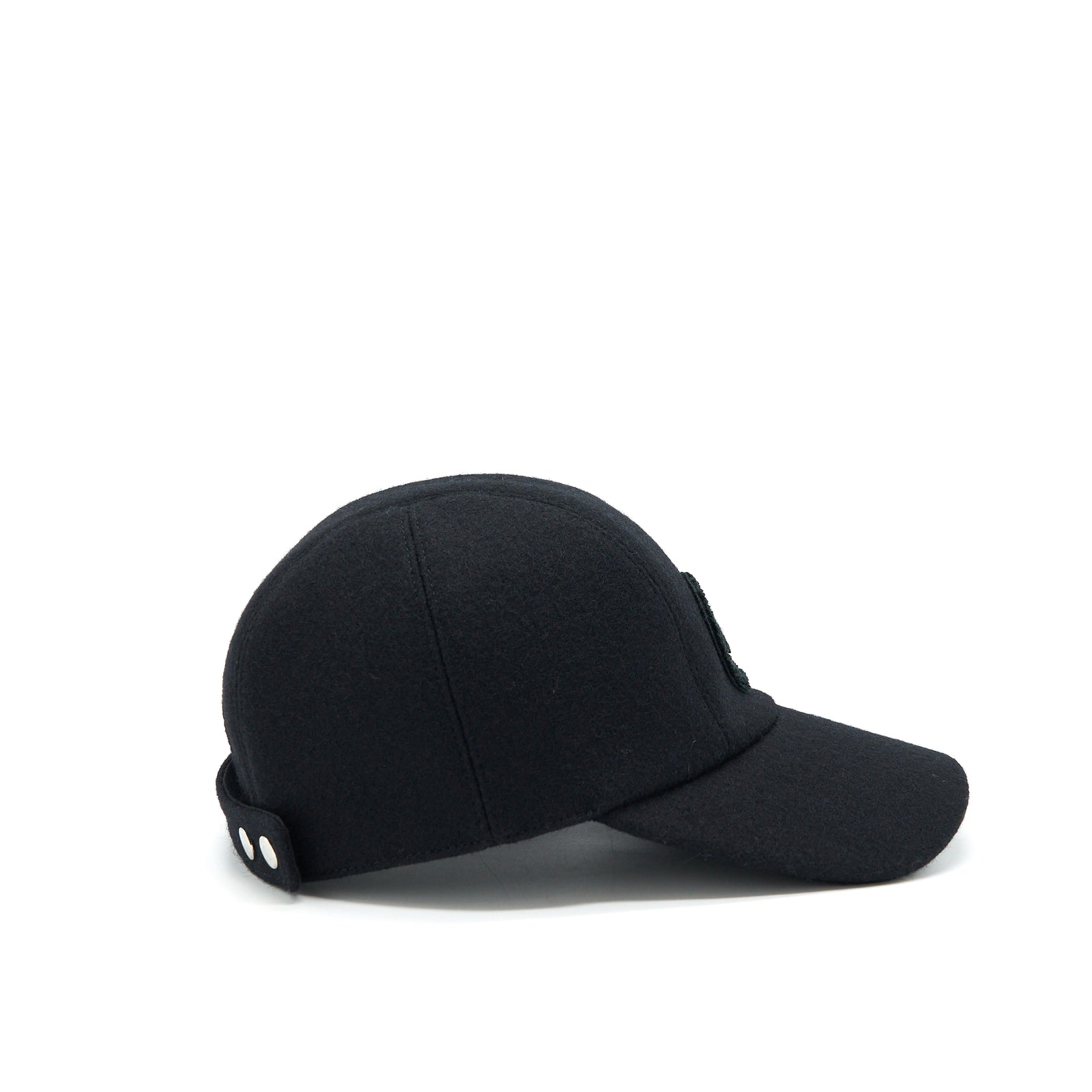 Hermes Size 57 Sellier Hat Wool Black