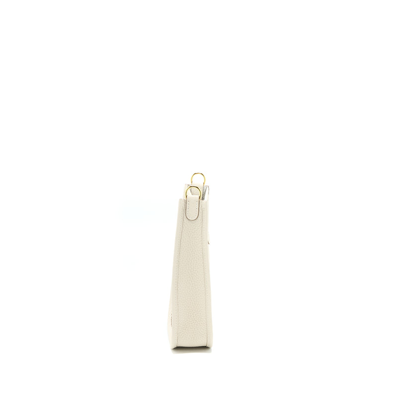 Hermes Mini Evelyn Clemence Craie GHW Stamp U