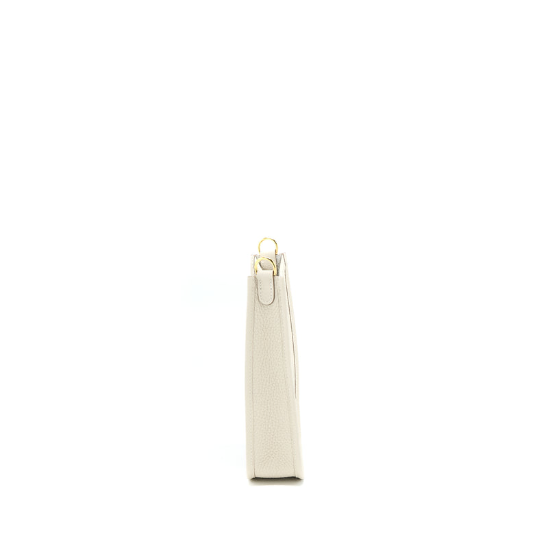 Hermes Mini Evelyn Clemence Craie GHW Stamp U
